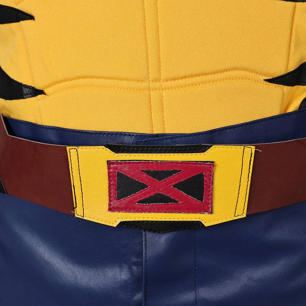 X-Men '97 Wolverine Yellow Suit Full Set Cosplay Costume Outfits Halloween Carnival Suit
