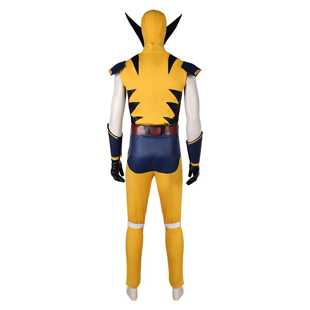 X-Men '97 Wolverine Yellow Suit Full Set Cosplay Costume Outfits Halloween Carnival Suit