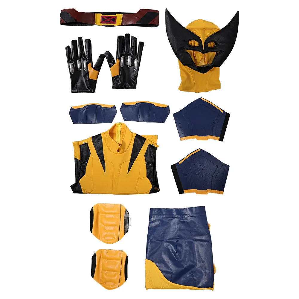 X-Men '97 Wolverine Yellow Suit Full Set Cosplay Costume Outfits Halloween Carnival Suit