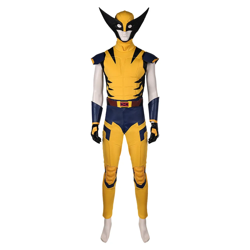 X-Men '97 Wolverine Yellow Suit Full Set Cosplay Costume Outfits Halloween Carnival Suit
