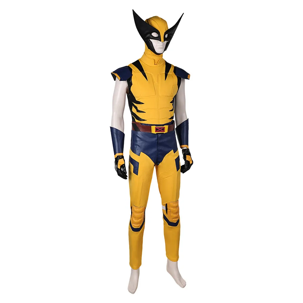 X-Men '97 Wolverine Yellow Suit Full Set Cosplay Costume Outfits Halloween Carnival Suit
