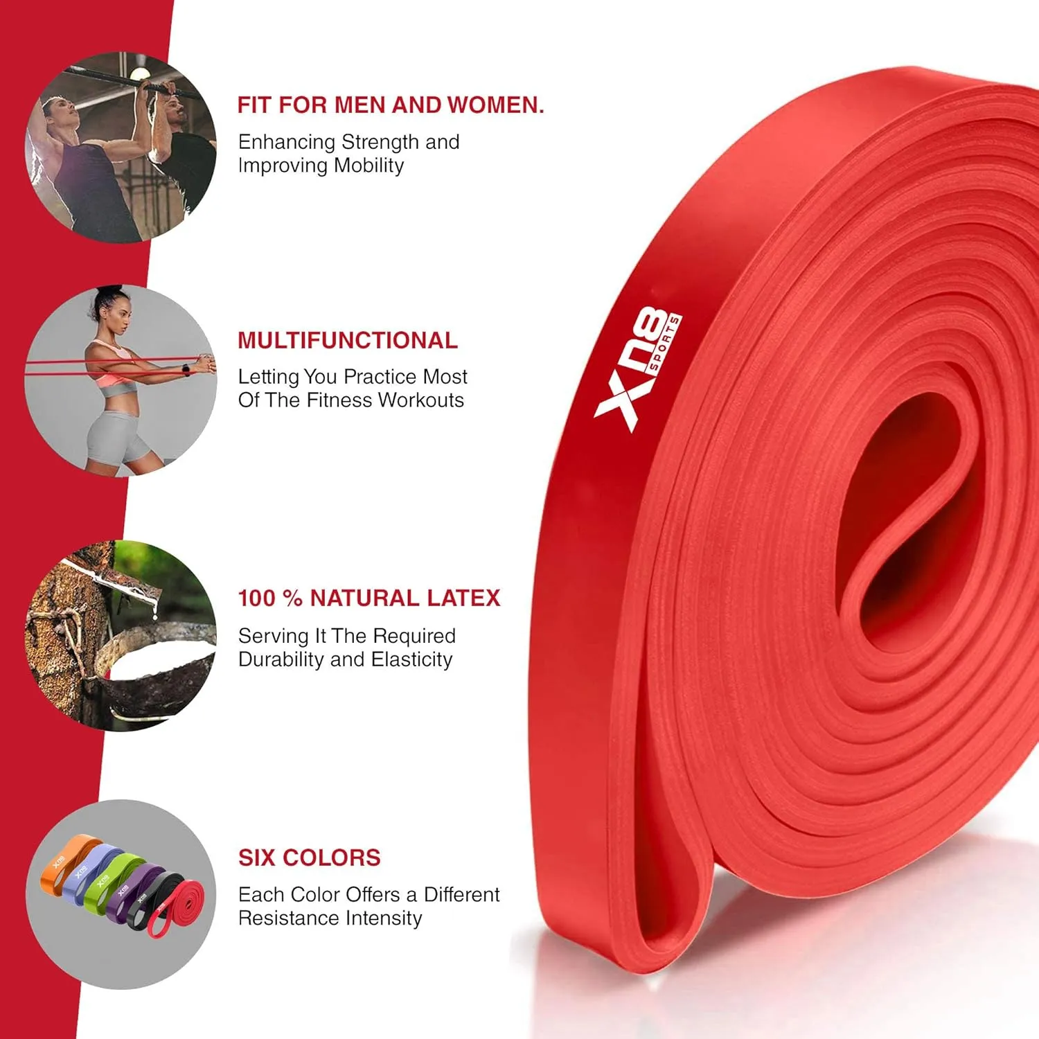Xn8 Resistance Bands Single Layer