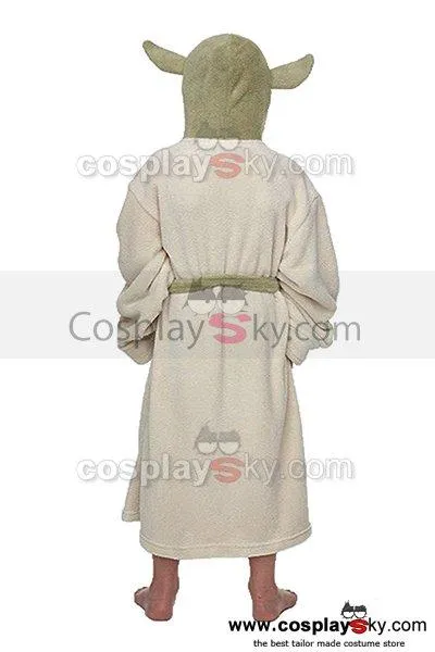 Yoda Jedi Ears Fleece Bathrobe Kids Robe