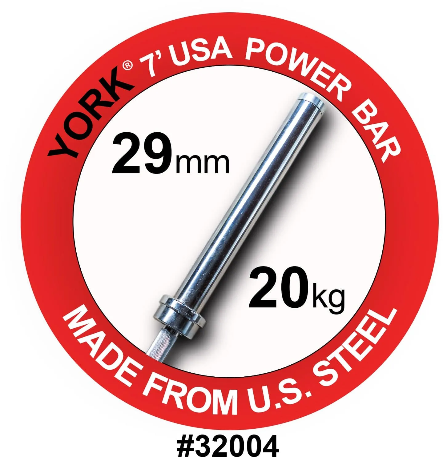 York Barbell | 7ft USA Elite Power Bar - 29mm
