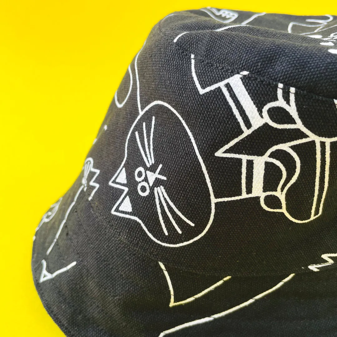 YUK FUN Black Dora Bucket Hat