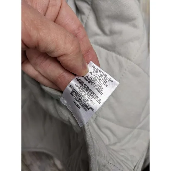 Z Supply Maya Camo Quilted Jacket Dusty Sage Soft Snap Down Pockets NWT