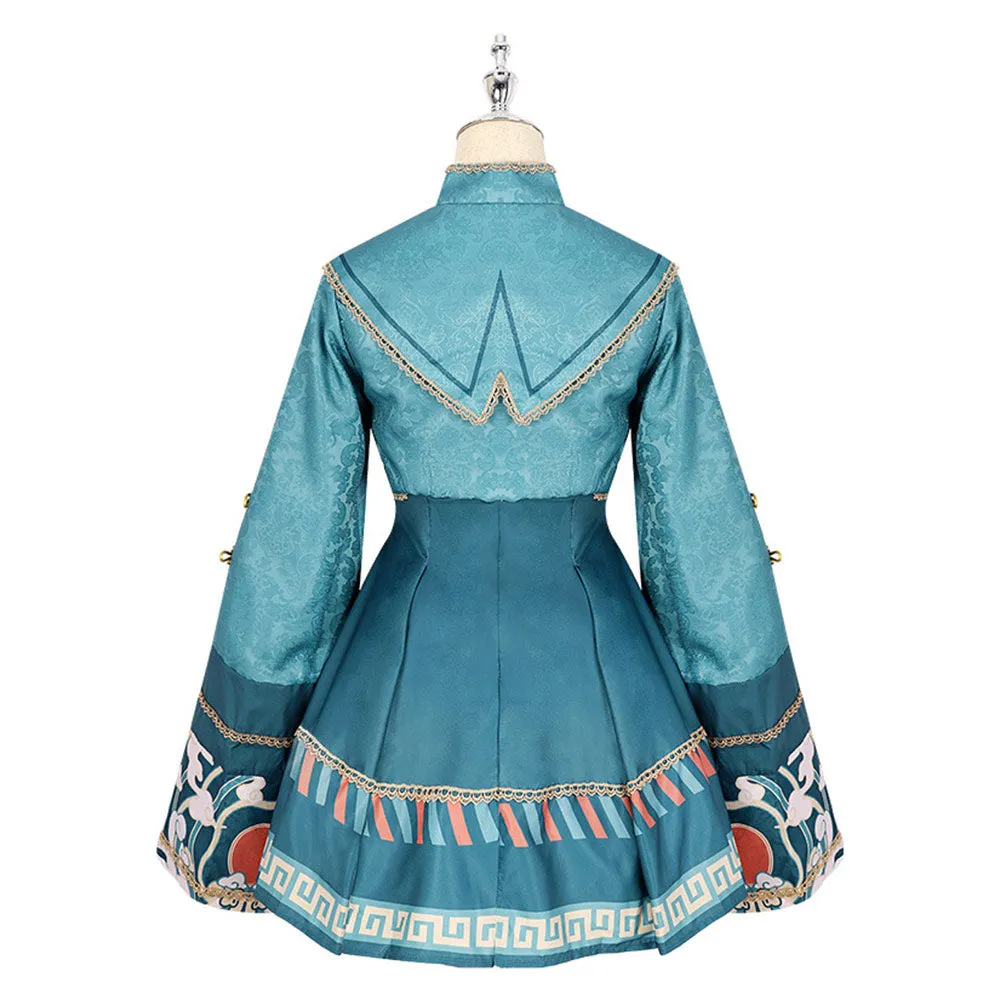 Zombie Lolita Women Dress Outfits Cosplay Costume Halloween Carnival Suit