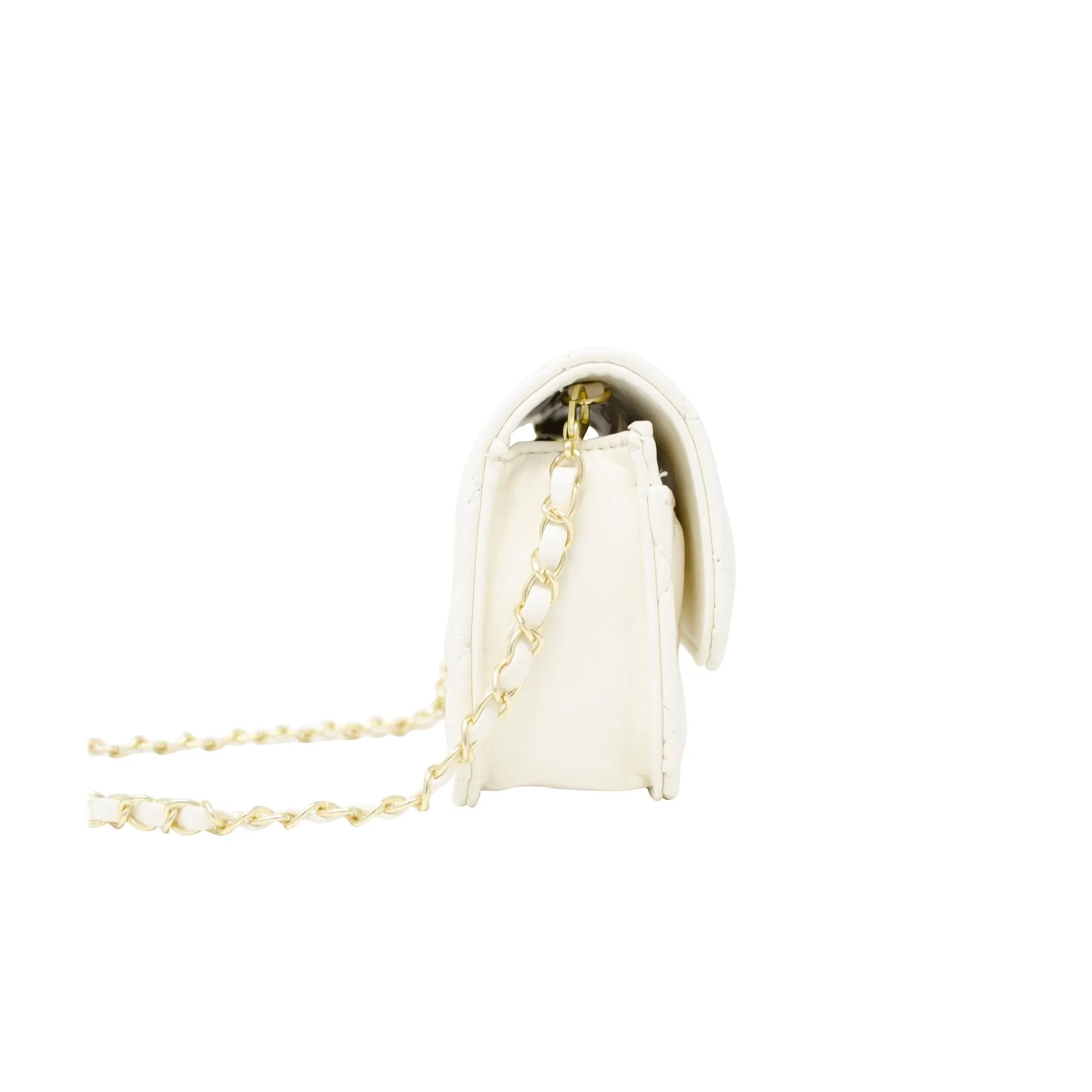 Zomi Gems Classic Quilted Bag - White