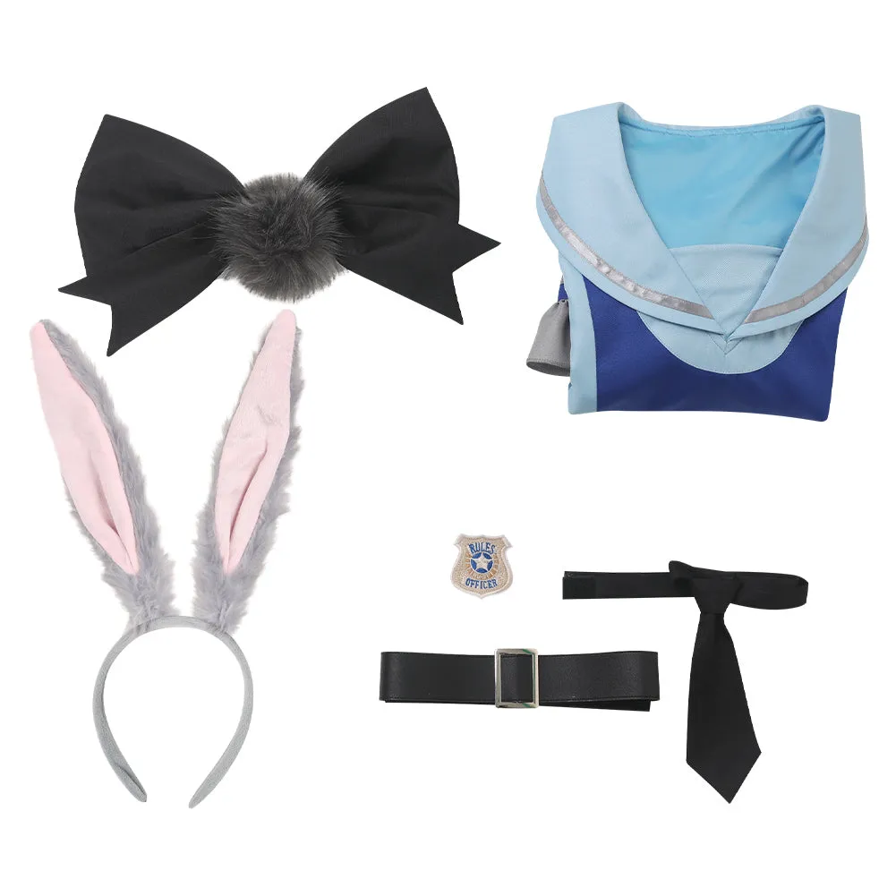 Zootopia Judy Hopps Original Blue Dress Cosplay Costume Outfits Halloween Carnival Suit