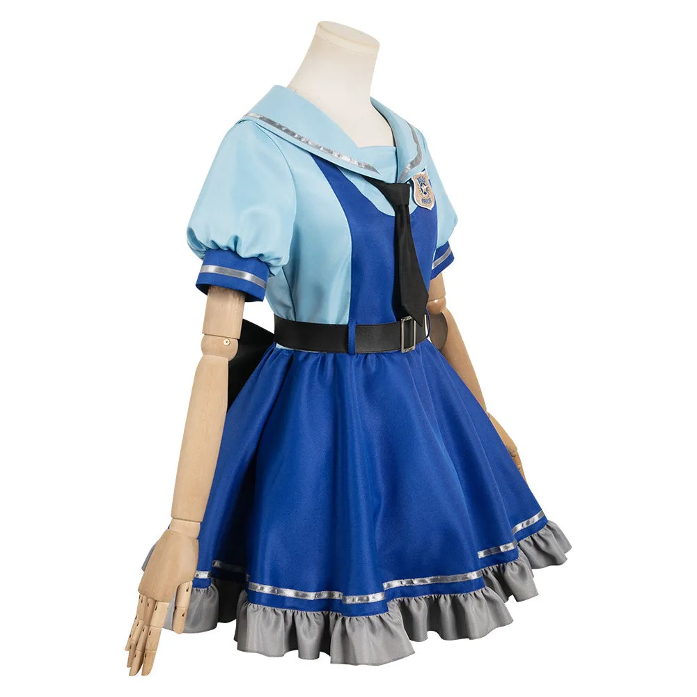 Zootopia Judy Hopps Original Blue Dress Cosplay Costume Outfits Halloween Carnival Suit