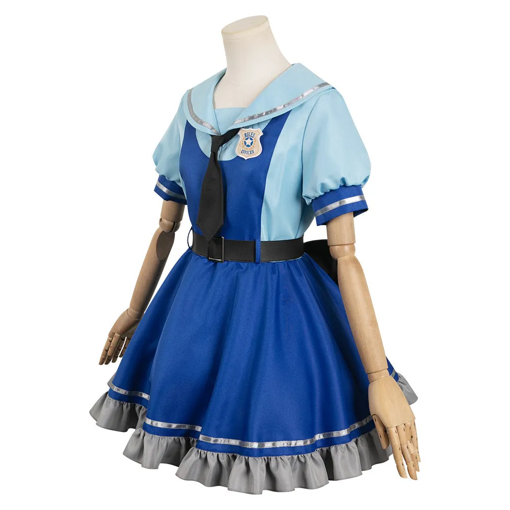 Zootopia Judy Hopps Original Blue Dress Cosplay Costume Outfits Halloween Carnival Suit